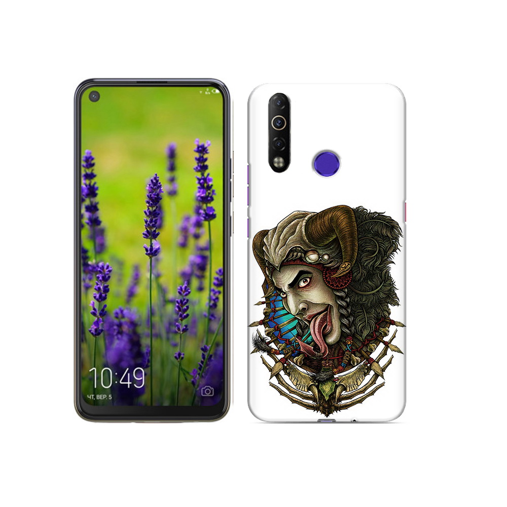 

Чехол MyPads Tocco для Tecno Camon 12 Air длинный язык, Прозрачный, Tocco