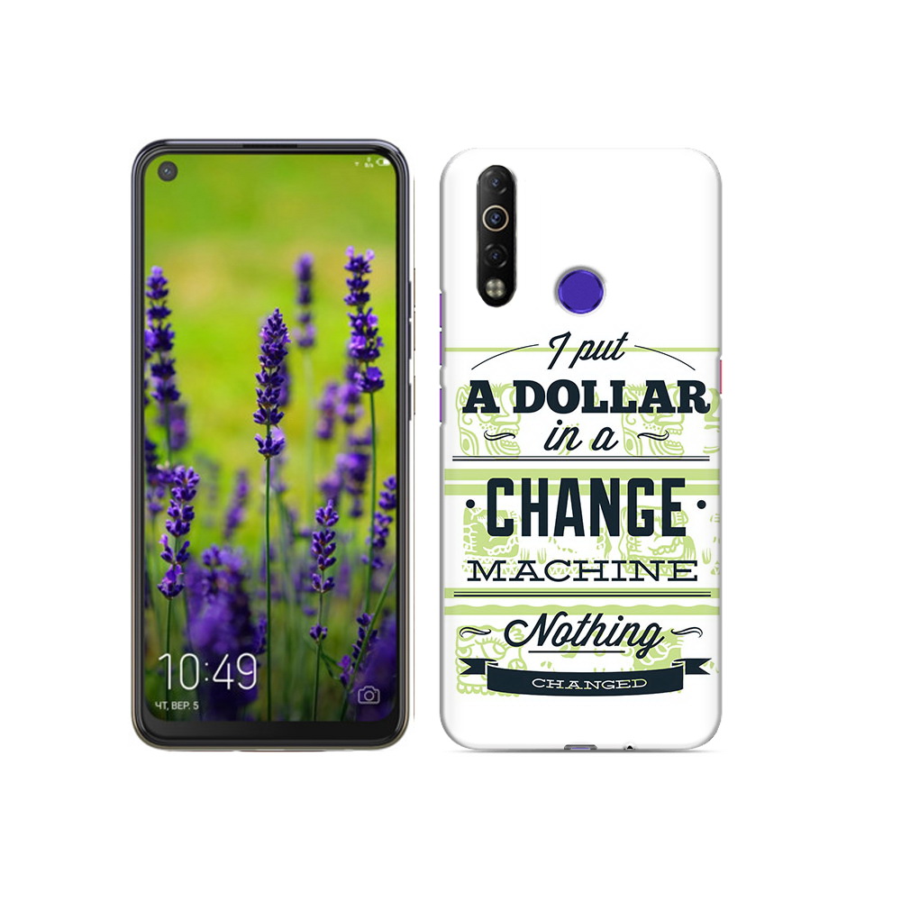 

Чехол MyPads Tocco для Tecno Camon 12 Air доллар надпись, Прозрачный, Tocco