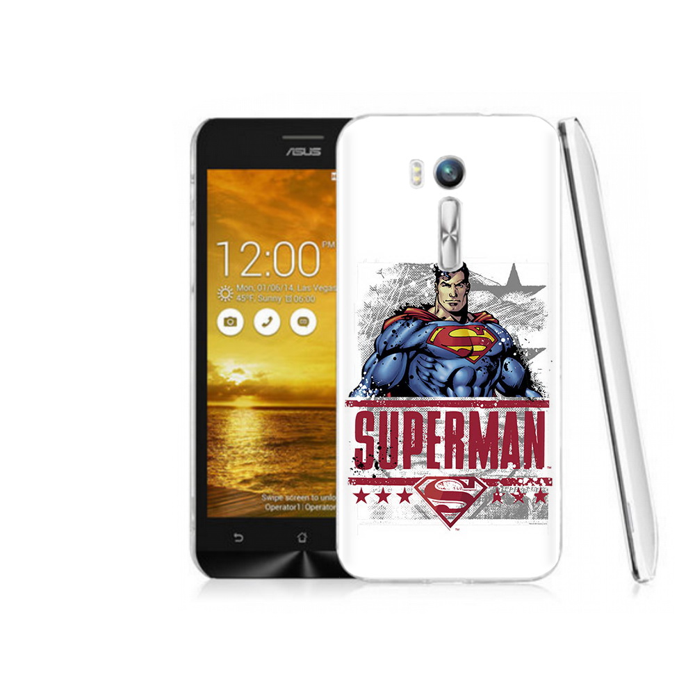 

Чехол MyPads Tocco для Asus ZenFone Go (ZB551KL) рисунок супермен, Прозрачный, Tocco