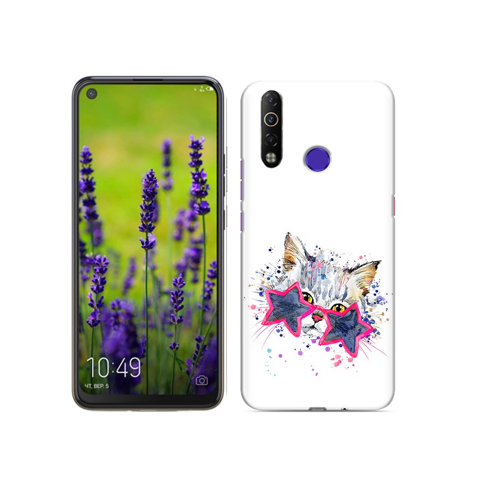 

Чехол MyPads Tocco для Tecno Camon 12 Air звездные очки, Прозрачный, Tocco