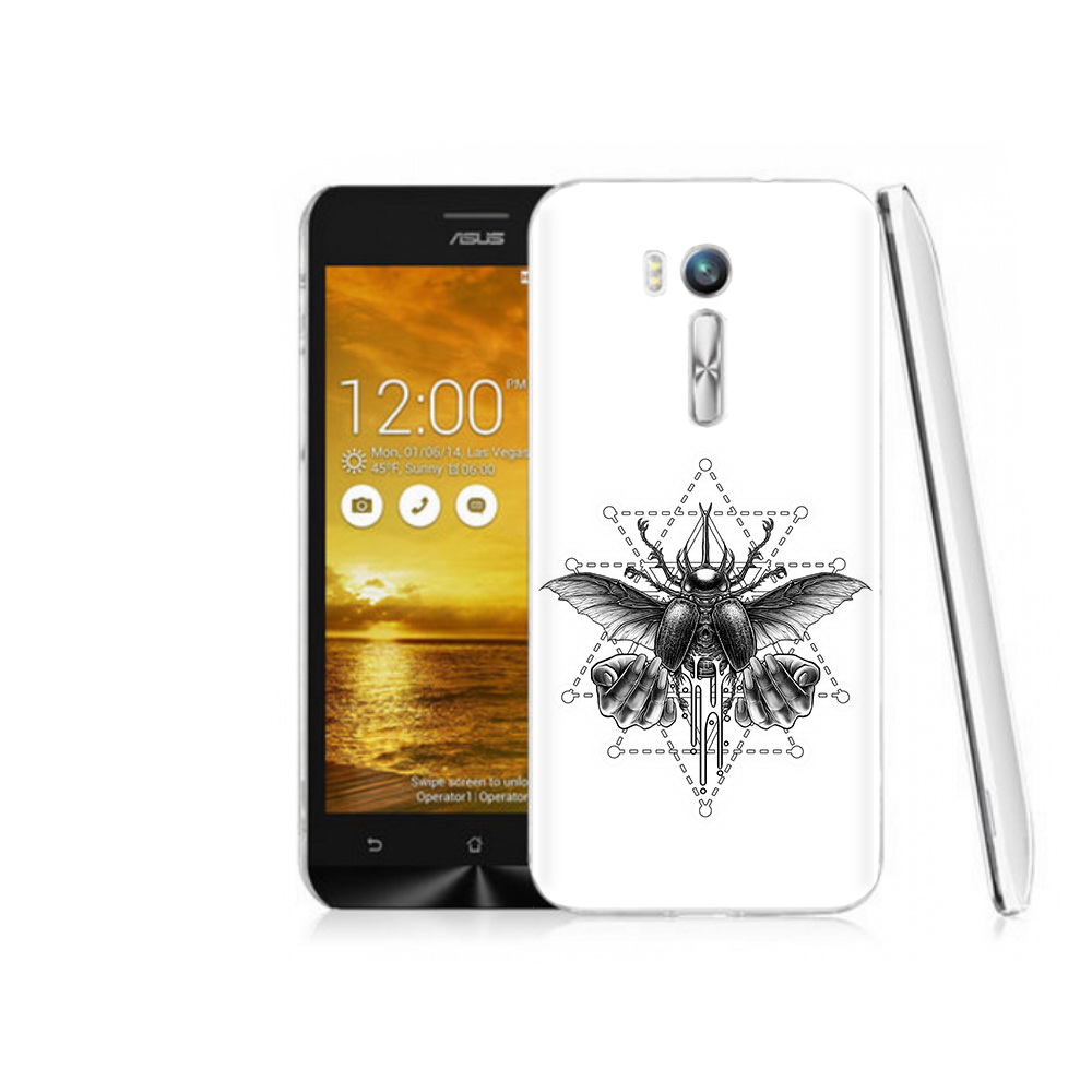 

Чехол MyPads Tocco для Asus ZenFone Go (ZB551KL) скарабей, Прозрачный, Tocco