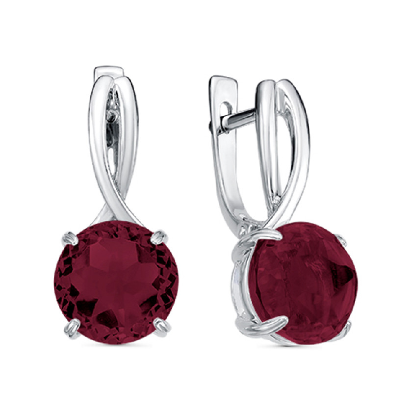 

Серьги из серебра с кристаллом ювелирным Maskom 2000-0560_krist-702, 2000-0560_krist-702
