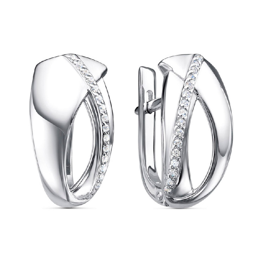 

Серьги из серебра с фианитом Maskom 2000-0578_f-701, 2000-0578_f-701