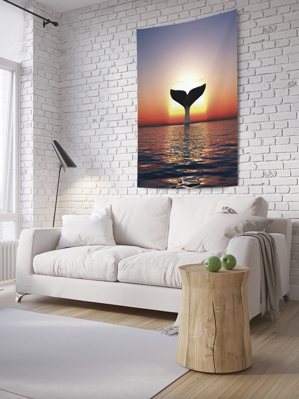 

Вертикальное фотопанно на стену JoyArty Хвост кита 100x150 см, Хвост кита