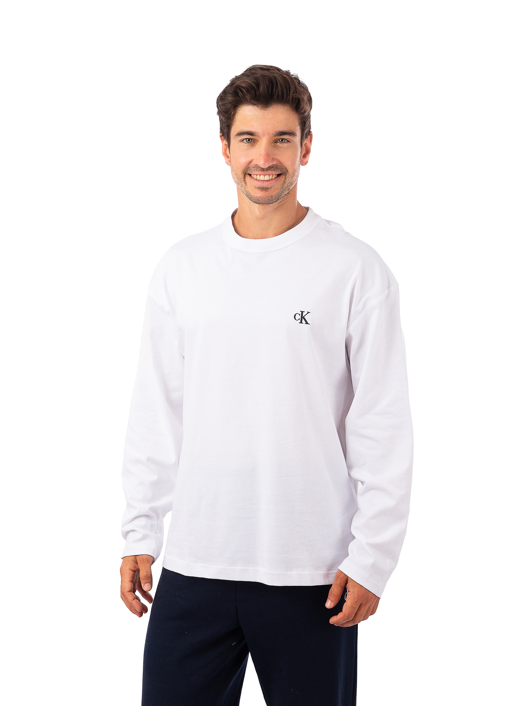 

Лонгслив мужской Calvin Klein 40JM238 белый XL, 40JM238