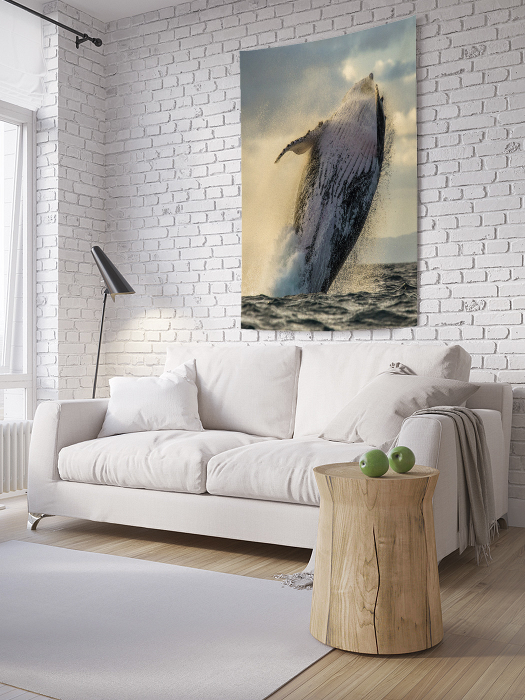 

Вертикальное фотопанно на стену JoyArty Прыжок кита 100x150 см, Прыжок кита