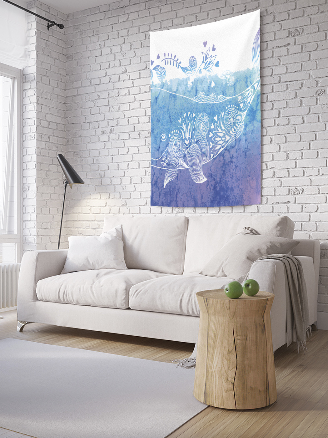 

Вертикальное фотопанно на стену JoyArty Ажурный кит 100x150 см, Ажурный кит