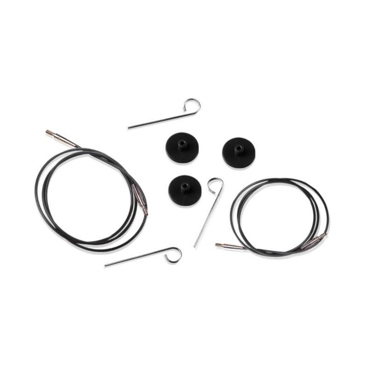

Кабель KnitPro черный 126 см для создания круговых спиц длиной 150 см