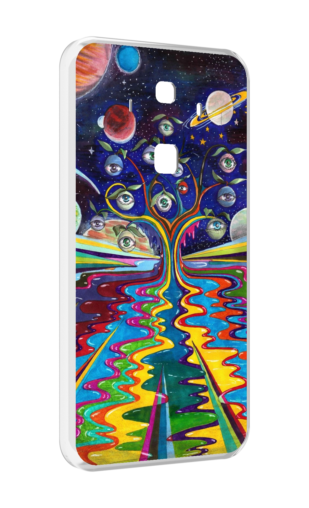 

Чехол MyPads дерево с глазами акварель для Huawei Mate 10 Pro, Прозрачный, Tocco