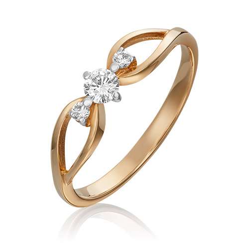 

Кольцо из золота р. 16,5 PLATINA jewelry 01-1078-00-101-1110-30, бриллиант, 01-1078-00-101-1110-30