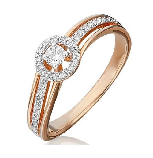 

Кольцо из золота р.  PLATINA jewelry 01-1518-00-101-1110-30, бриллиант, 01-1518-00-101-1110-30