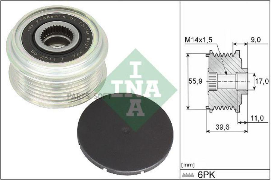 

Шкив Генератора 1Шт Ina 535034010