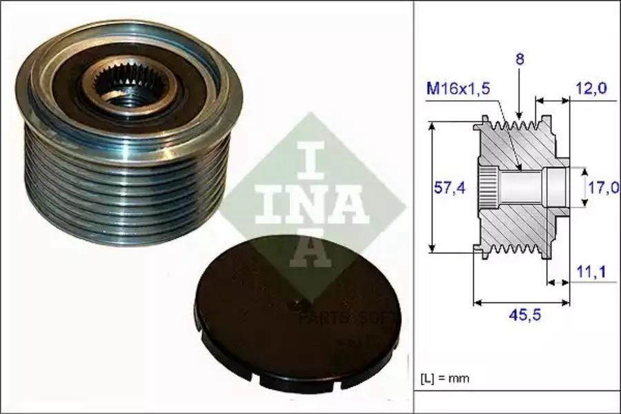 

Шкив Генератора 1Шт Ina 535006910