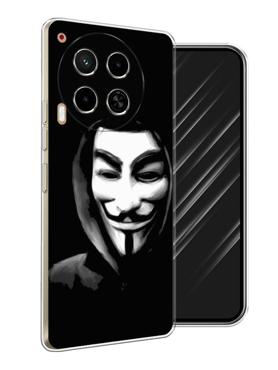 

Чехол Awog на Tecno Camon 30 4G "Анонимус", Черный;серый;белый, 305650-1