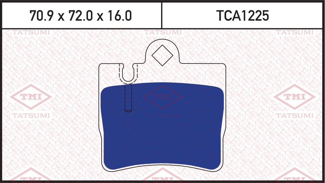 

Колодки тормозные MB W220 98- задн. Tatsumi TCA1225