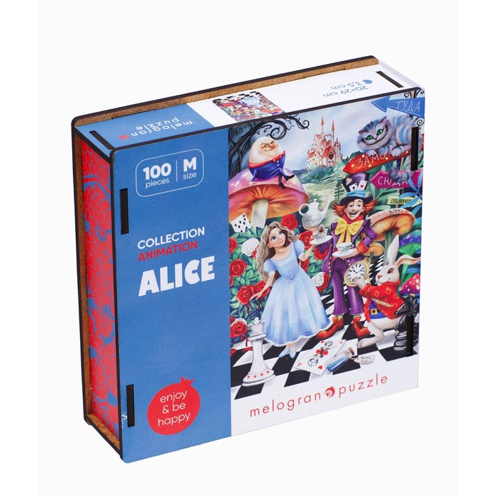 

Пазл фигурный Алиса в стране чудес, 100 деталей, 20x29 см