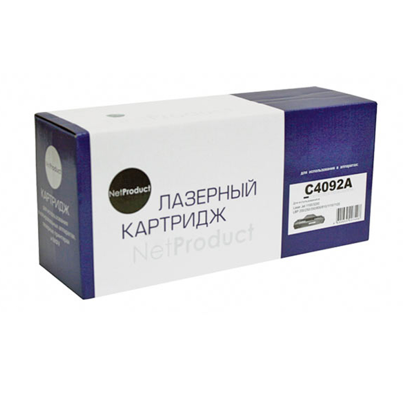 

Картридж для лазерного принтера NetProduct (C4092A) черный, совместимый
