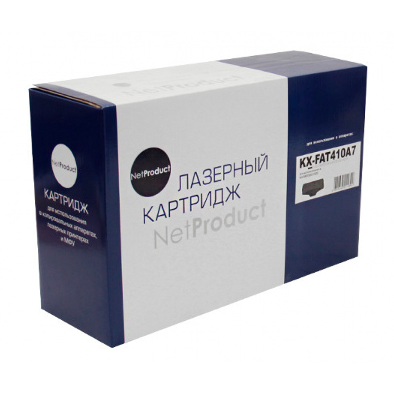 

Картридж для лазерного принтера NetProduct (KX-FAT410A7) черный, совместимый