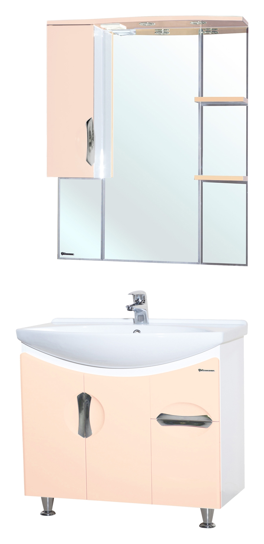 

Bellezza Мебель для ванной Bellezza Лагуна 75 бежевая с раковиной Стиль