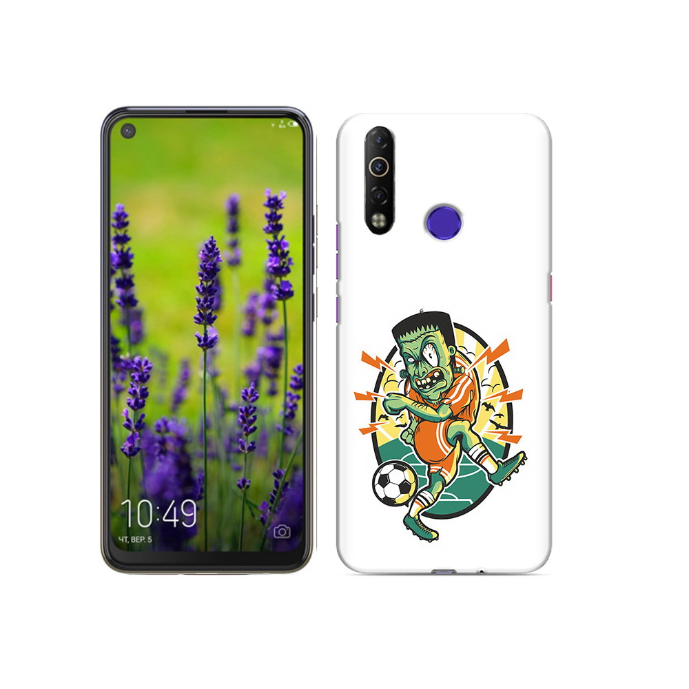 

Чехол MyPads Tocco для Tecno Camon 12 Air зомби футболист, Прозрачный, Tocco