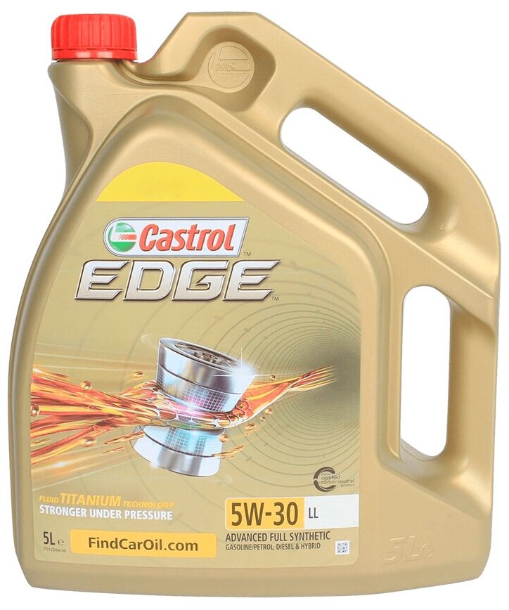 

Синтетическое моторное масло Castrol Edge 5W-30 LL, 5 л, 32918