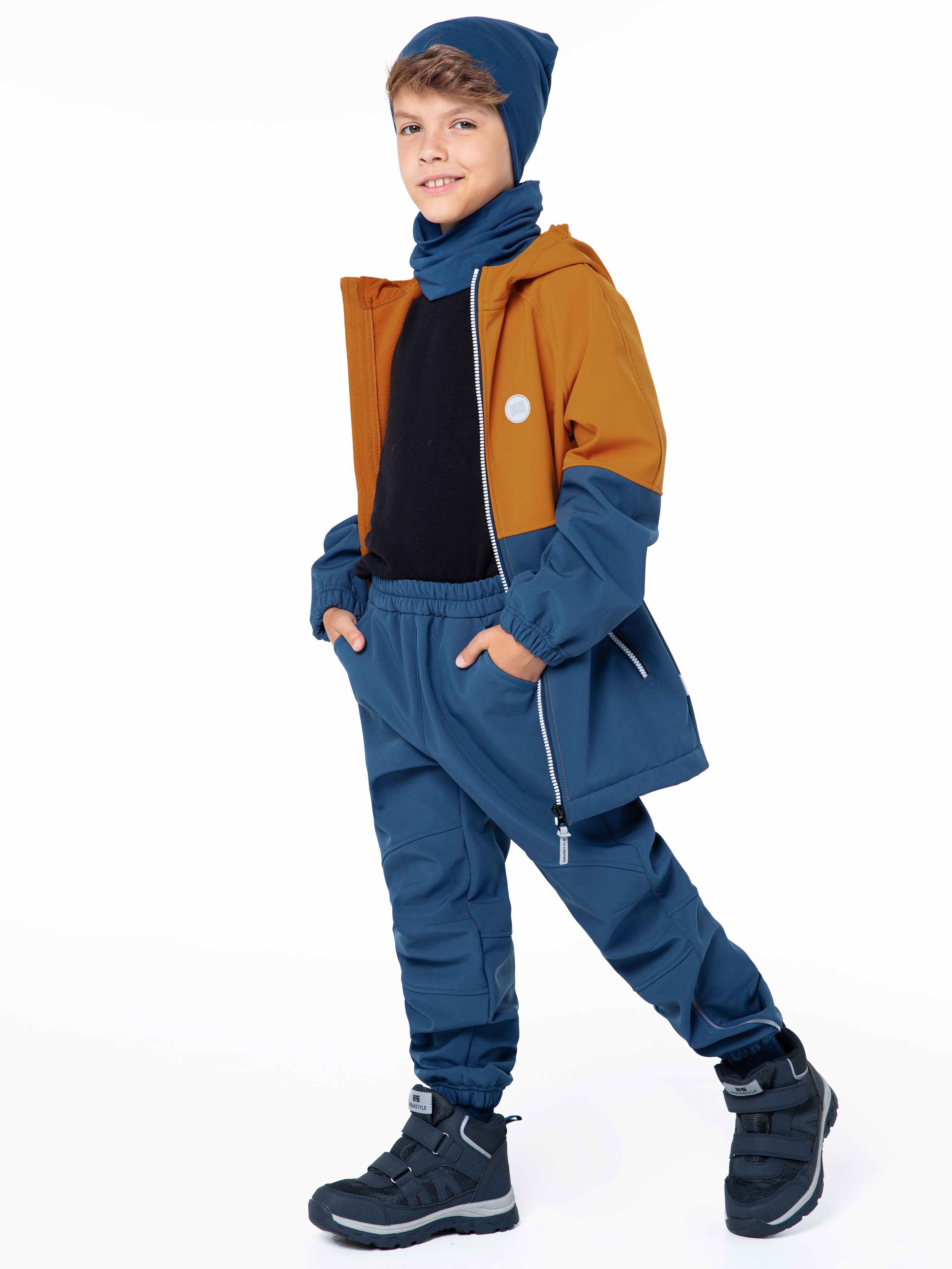 

Брюки детские NIKASTYLE 2л9424, джинс, 104, Синий, 2л9424