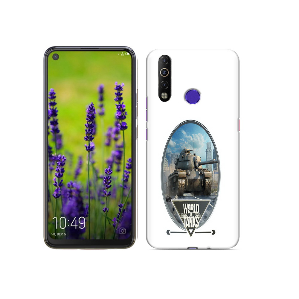 

Чехол MyPads Tocco для Tecno Camon 12 Air игра с танками, Прозрачный, Tocco