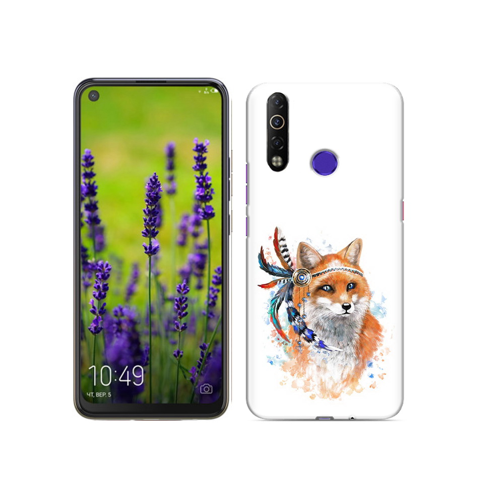 

Чехол MyPads Tocco для Tecno Camon 12 Air инду лиса, Прозрачный, Tocco