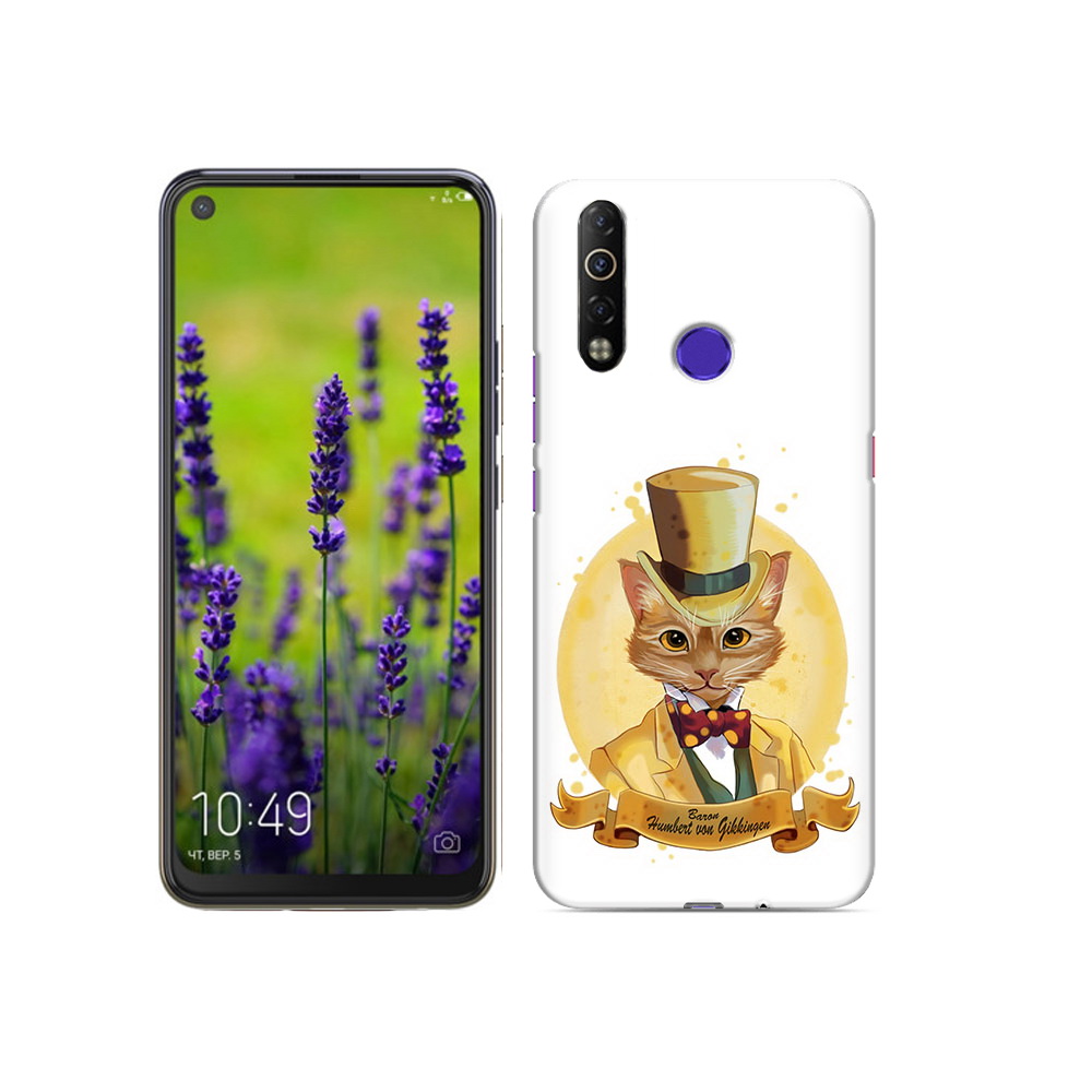 

Чехол MyPads Tocco для Tecno Camon 12 Air кот юрист, Прозрачный, Tocco