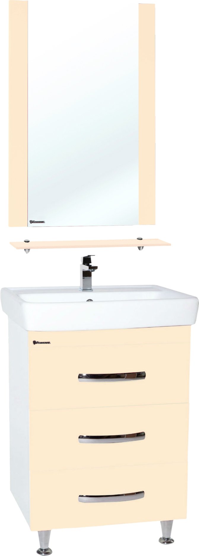 

Bellezza Мебель для ванной Bellezza Рокко 50 напольная, бежевая, 3 ящика