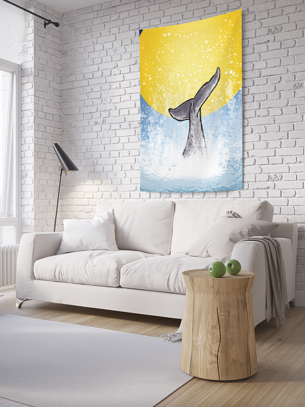 

Вертикальное фотопанно на стену JoyArty Ныряние кита 100x150 см, Ныряние кита