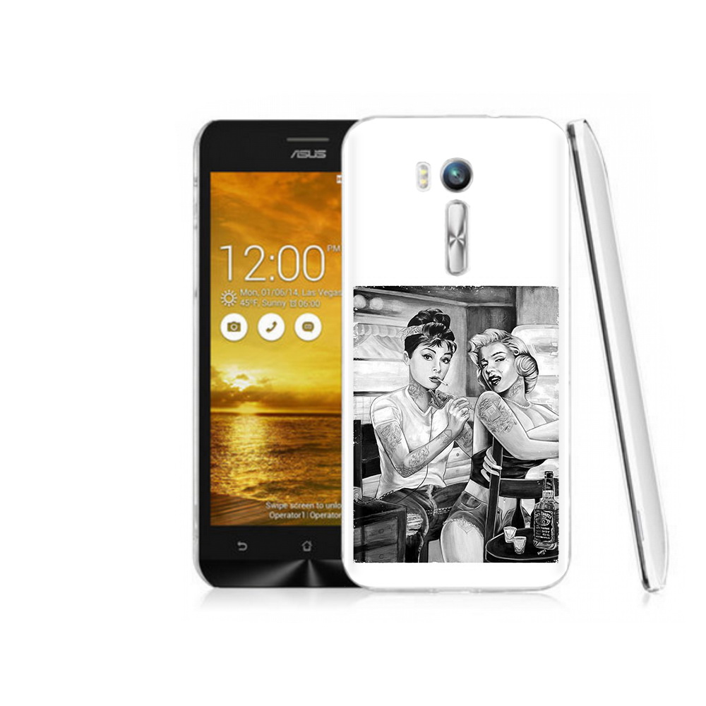 

Чехол MyPads Tocco для Asus ZenFone Go (ZB551KL) тату мастер, Прозрачный, Tocco