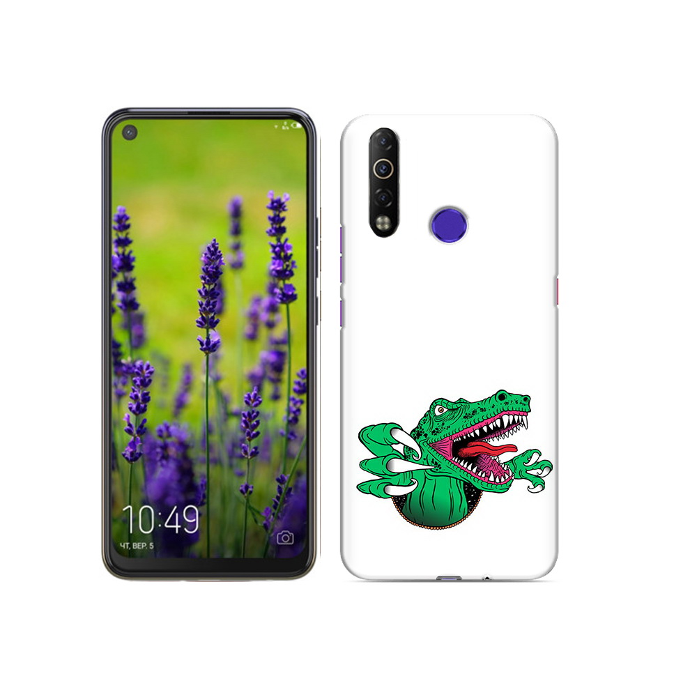 

Чехол MyPads Tocco для Tecno Camon 12 Air крокодил, Прозрачный, Tocco