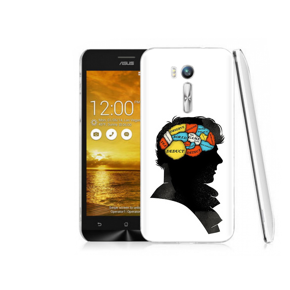 

Чехол MyPads Tocco для Asus ZenFone Go (ZB551KL) темный рисунок, Прозрачный, Tocco