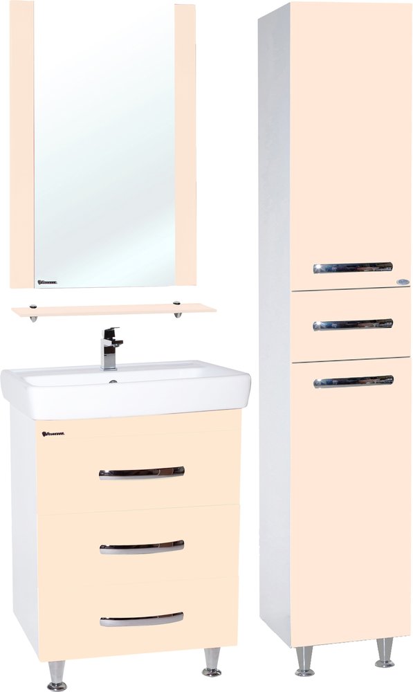 

Bellezza Мебель для ванной Bellezza Рокко 60 с 3 ящиками напольная бежевая