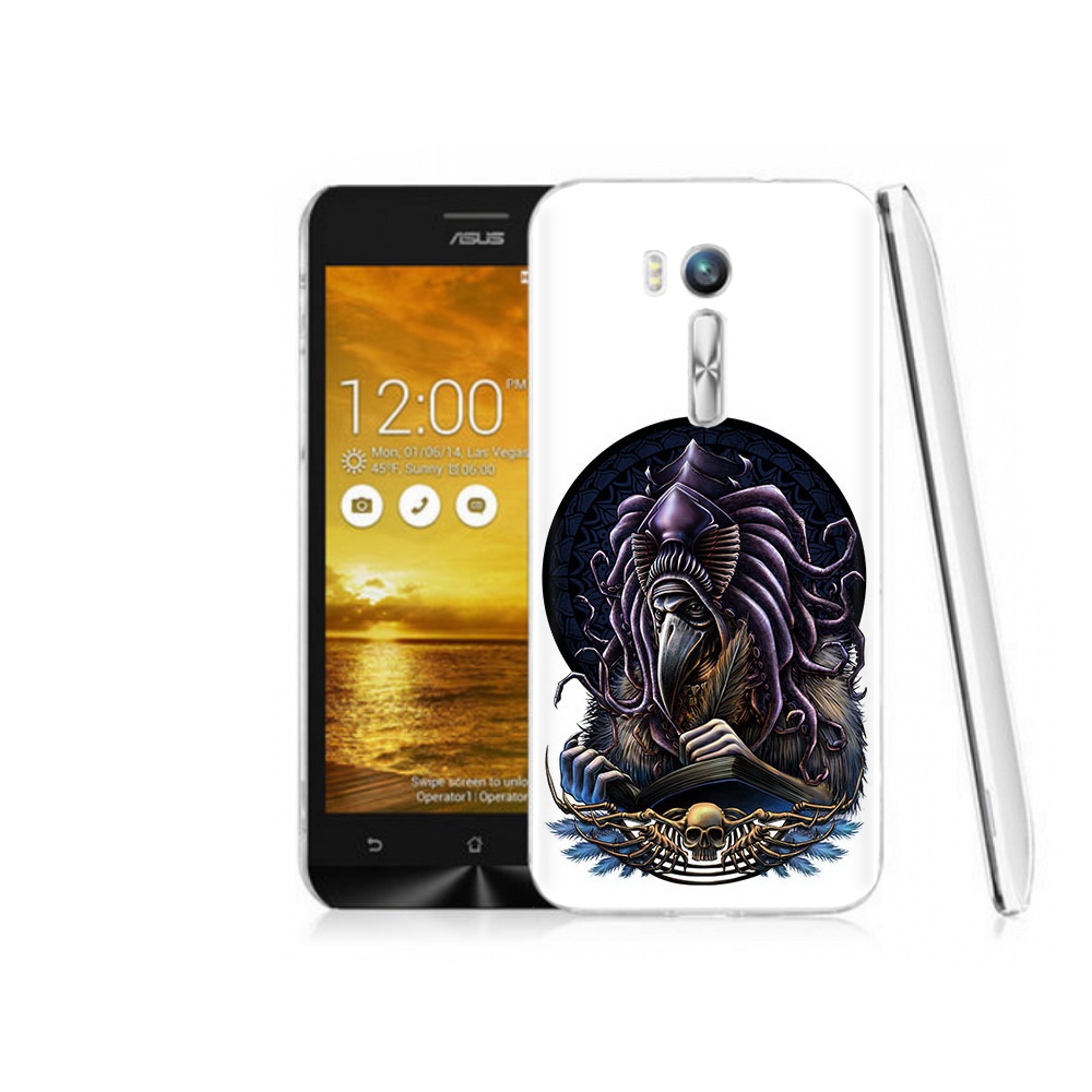 Чехол MyPads Tocco для Asus ZenFone Go (ZB551KL) умный ворон