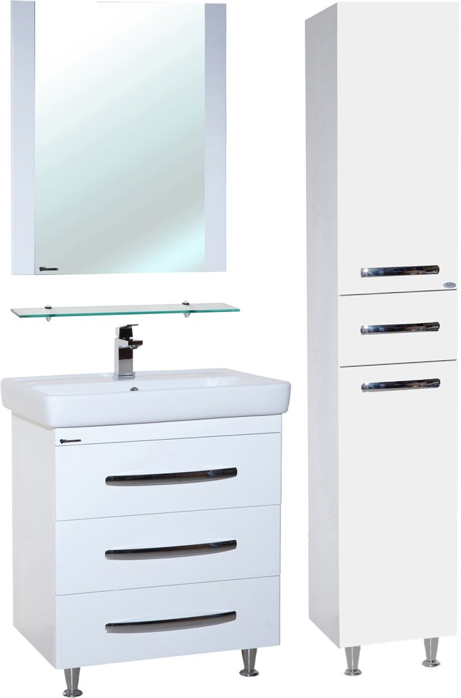 

Bellezza Мебель для ванной Bellezza Рокко 80 с 3 ящиками напольная белая (Q80)