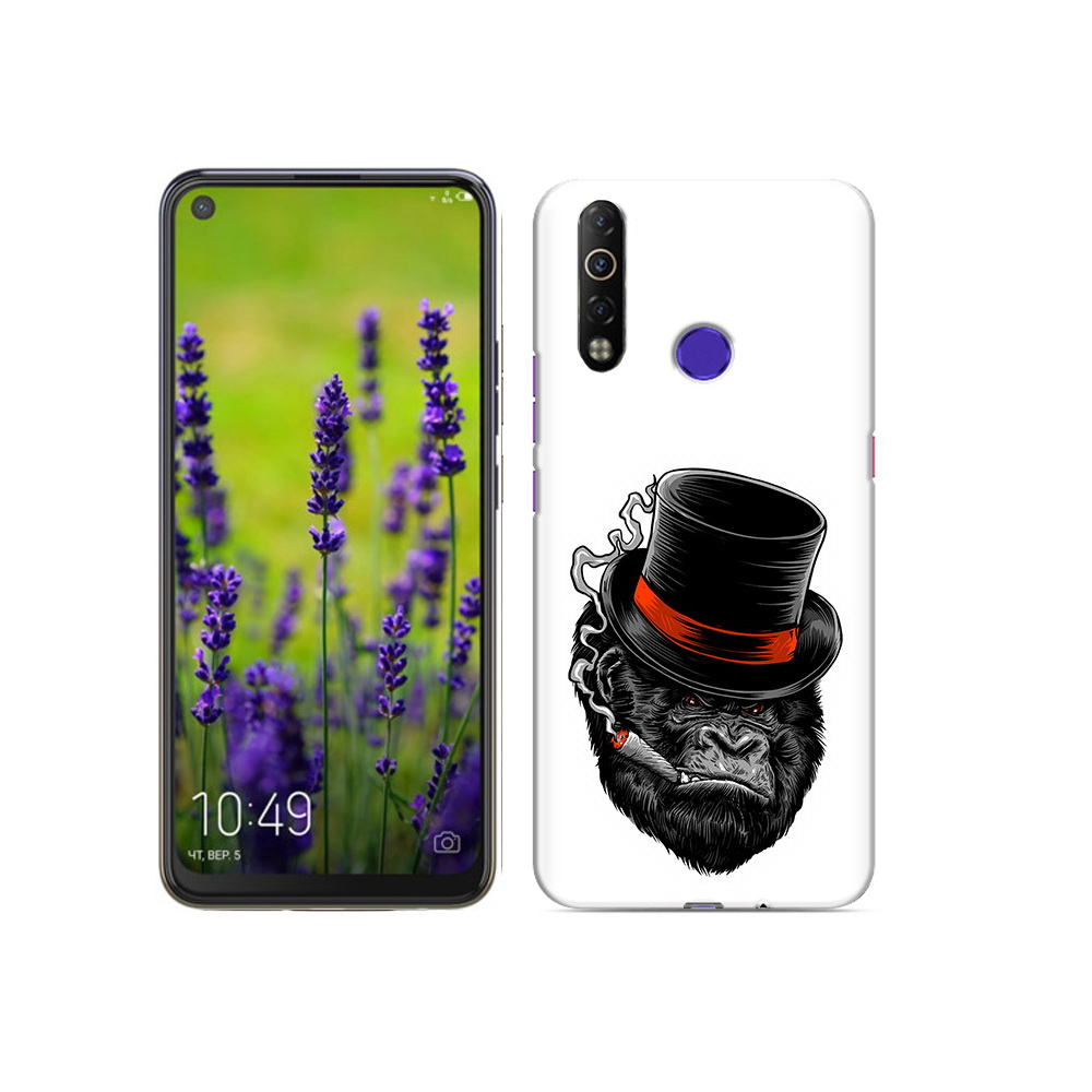 

Чехол MyPads Tocco для Tecno Camon 12 Air дизайнерская горилла, Прозрачный, Tocco