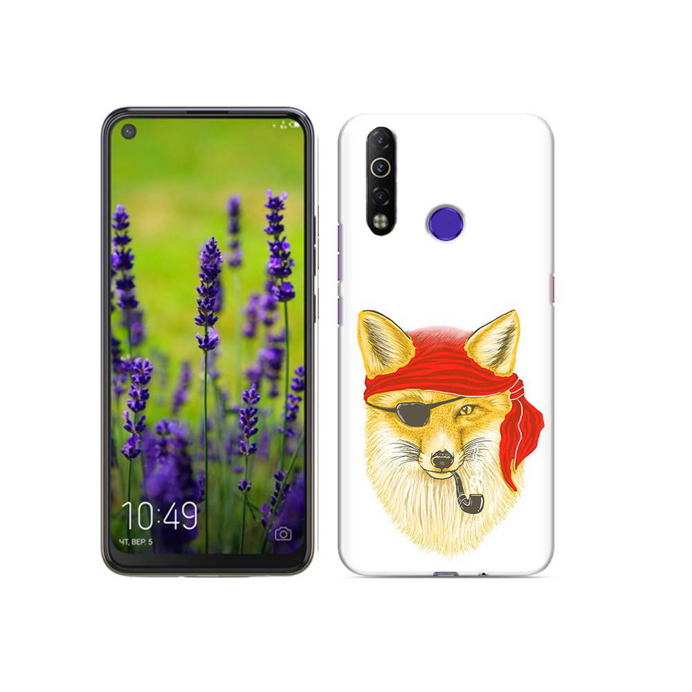 

Чехол MyPads Tocco для Tecno Camon 12 Air лиса-пират, Прозрачный, Tocco