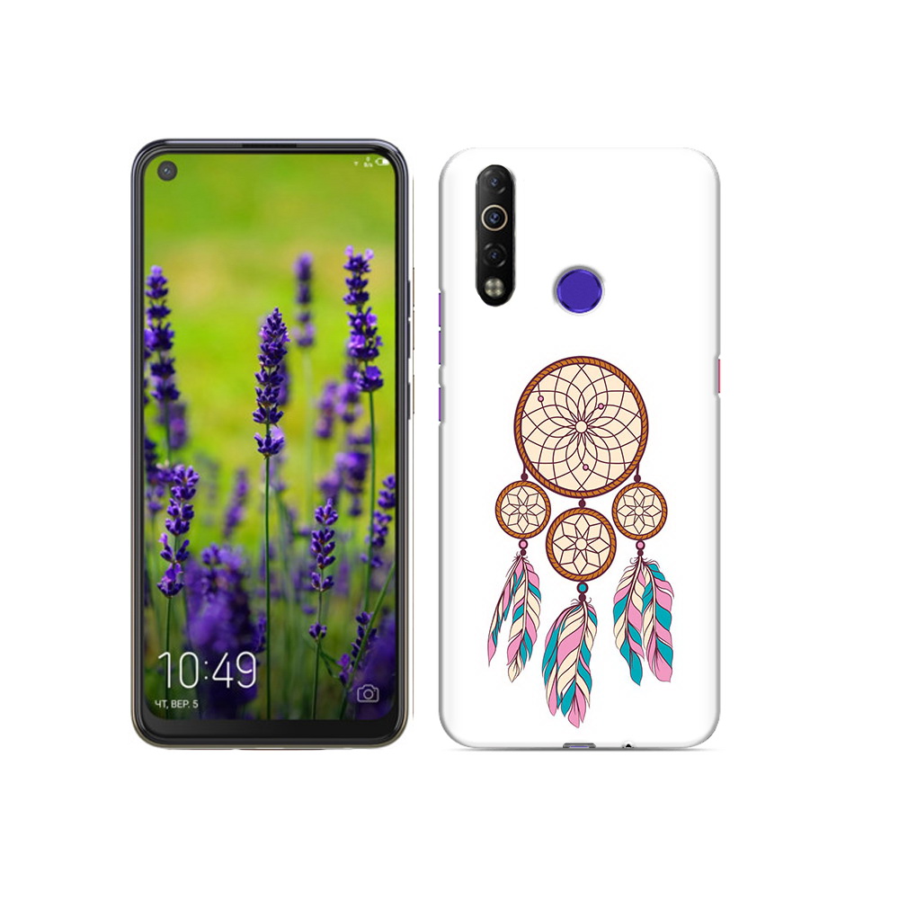 

Чехол MyPads Tocco для Tecno Camon 12 Air ловец снов бежевый, Прозрачный, Tocco