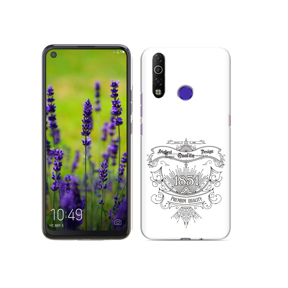 

Чехол MyPads Tocco для Tecno Camon 12 Air логотип 1851 год, Прозрачный, Tocco