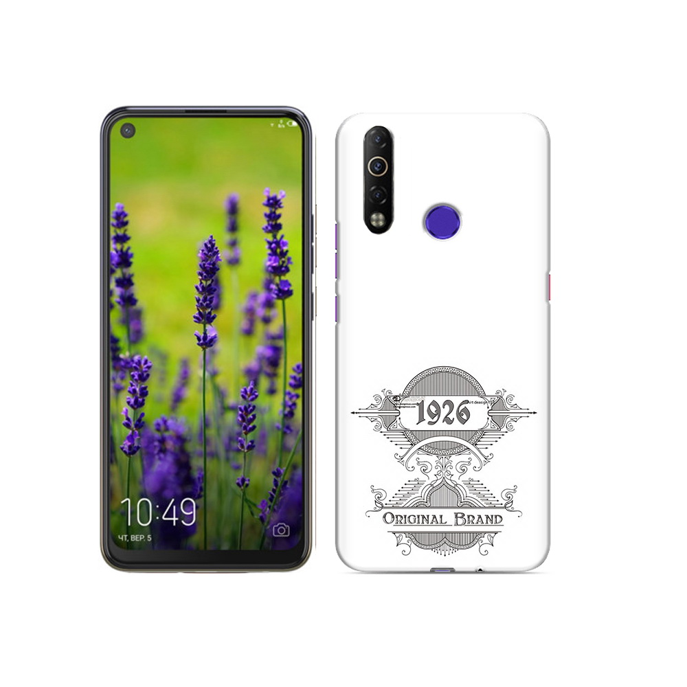 

Чехол MyPads Tocco для Tecno Camon 12 Air логотип черно белый, Прозрачный, Tocco
