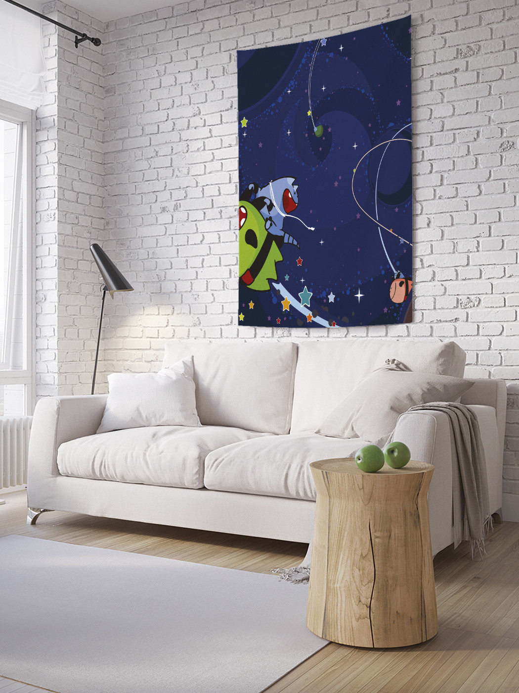 

Вертикальное фотопанно на стену JoyArty Игра в космосе 100x150 см, Игра в космосе