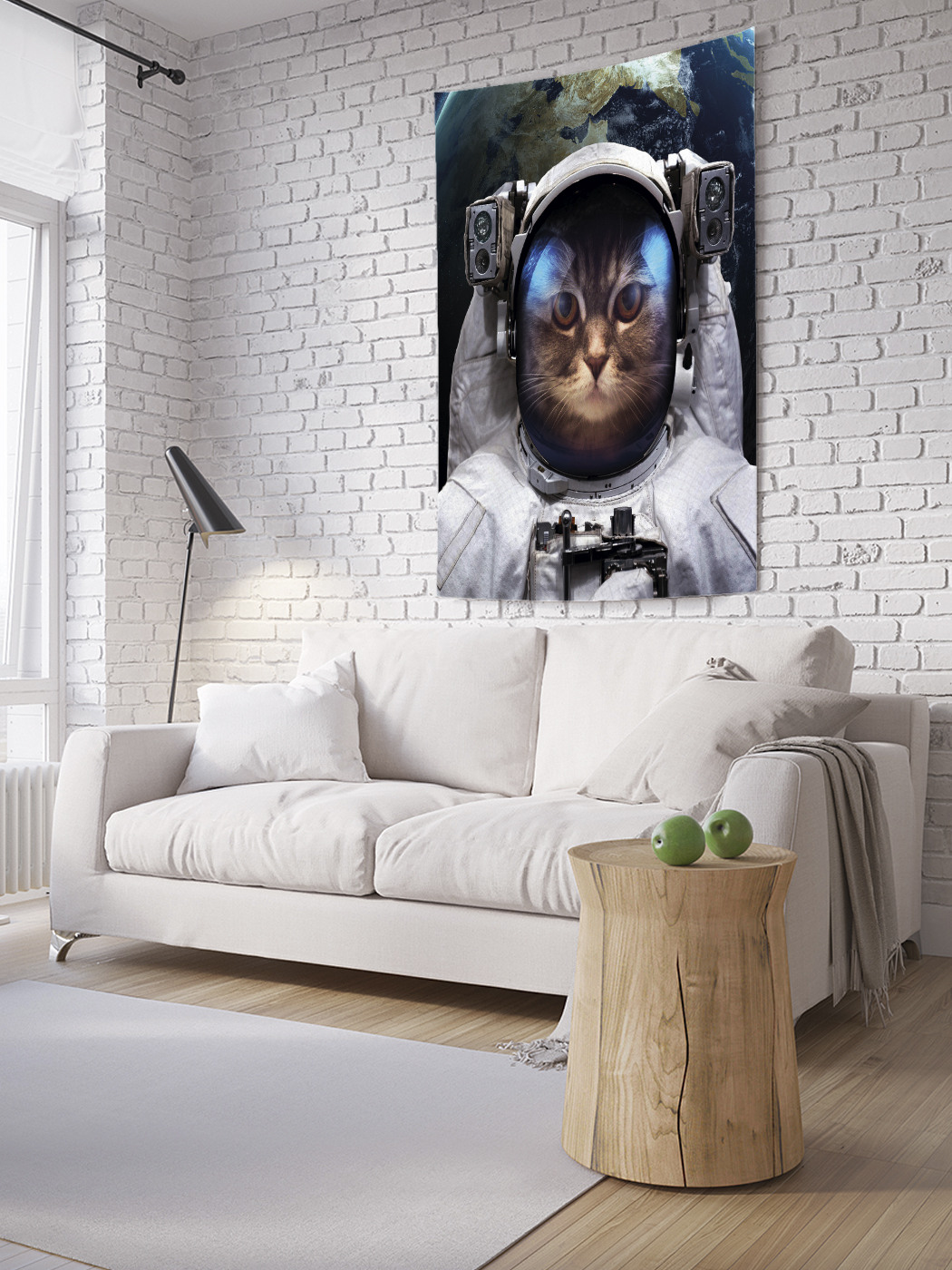 

Вертикальное фотопанно на стену JoyArty Кот на Марсе 100x150 см, Кот на Марсе