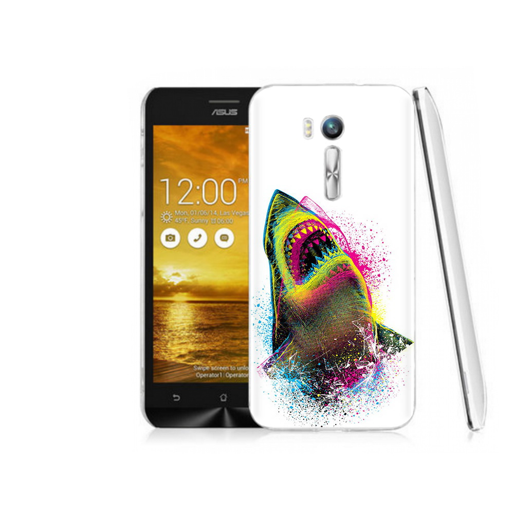 

Чехол MyPads Tocco для Asus ZenFone Go (ZB551KL) челюсти-2, Прозрачный, Tocco