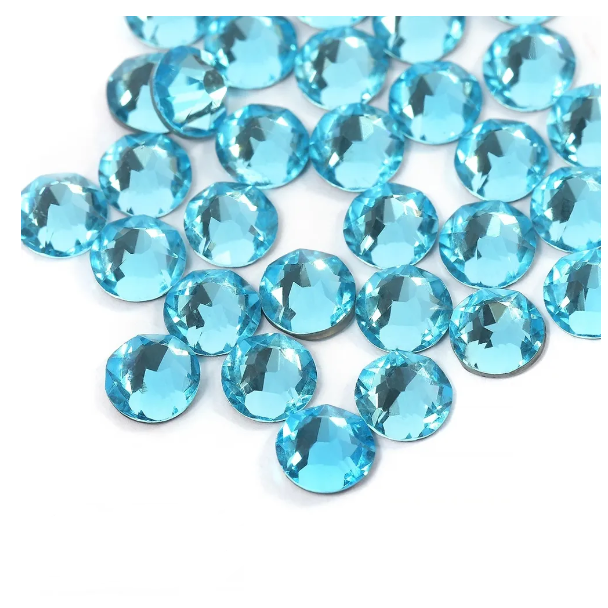 

Бусины TBY Xirius, 8+8 граней, SS20 (4,6-4,8 мм), цвет Aquamarine, 100 шт, Голубой