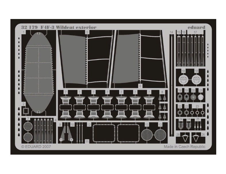 

32179 Eduard 1/32 Фототравление для F4F-3 exterior