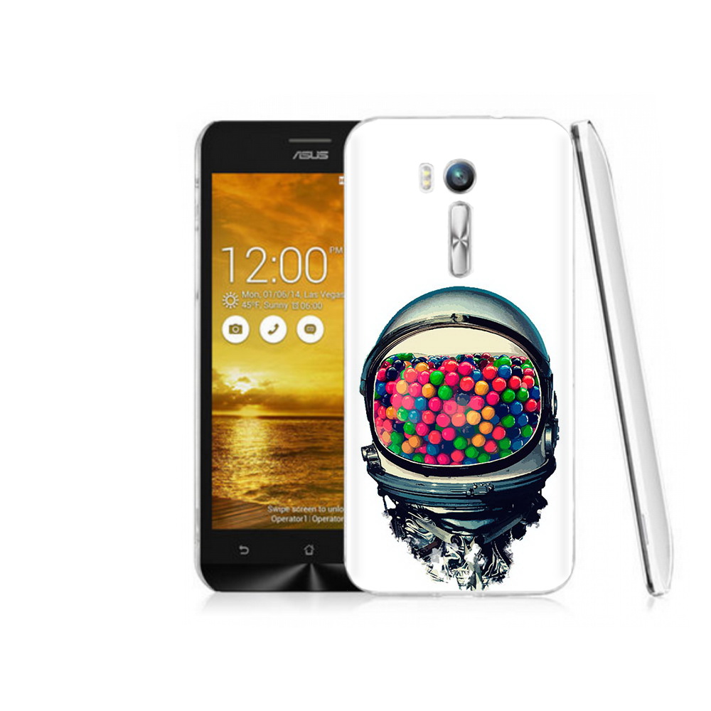 

Чехол MyPads Tocco для Asus ZenFone Go (ZB551KL) шлем космонавта, Прозрачный, Tocco