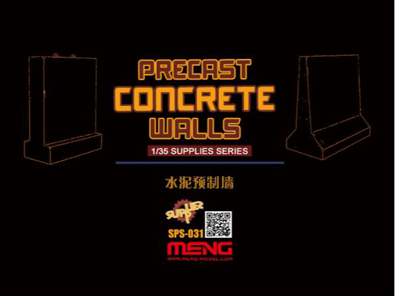 SPS-031 Meng 1/35 Precast Concrete Walls