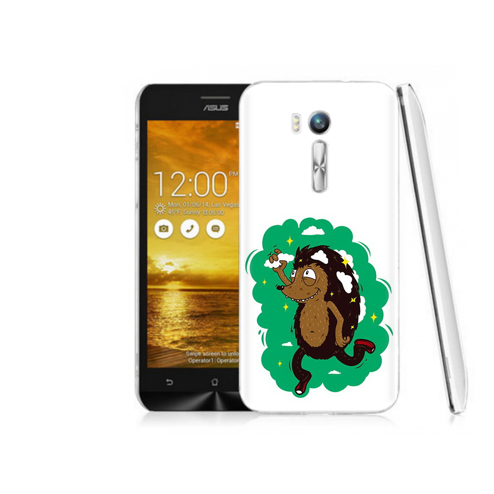 Чехол MyPads Tocco для Asus ZenFone Go (ZB551KL) Ежик в облаках